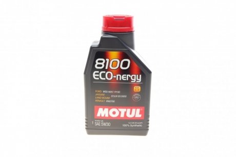 Масло 5W30 ECO-nergy 8100 (1L) (WSS M2C 913D/RN0700/STJLR.03.5003) (102782) MOTUL 812301 (фото 1)