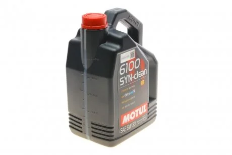 Олива 5W30 6100 SYN-clean (5 л) (CHRYSLER MS-11106/GM dexos2TM/MB 229.51/VW 502 00/505 01) MOTUL 814251