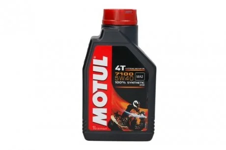 Масло 5W40 7100 4T (1L) MA2 100% Synthetic (ESTER) 104086 MOTUL 838011