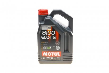 Масло 5W30 ECO-lite SAE 8100 (4L) (GM-dexos1 GEN3/FORD M2C 929-A/M2C 946-A) MOTUL 839554