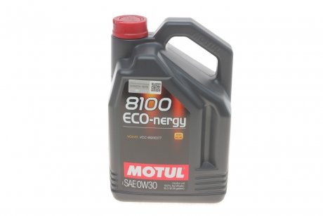 Олива 0W30 ECO-nergy 8100 (5L) (VCC 95200377) (102794) MOTUL 872051