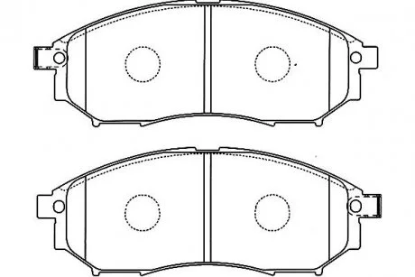 Фото 1 - комплект тормозных колодок, дисковый тормоз KAVO BP-6583 Комплект тормозных колодок, дисковый тормоз KAVO BP-6583 (фото 1)