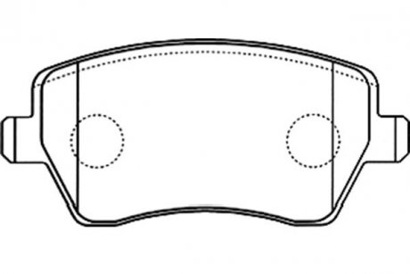 Комплект тормозных колодок, дисковый тормоз KAVO BP-6570 (фото 1)