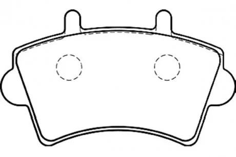 Комплект тормозных колодок, дисковый тормоз KAVO BP-6575 (фото 1)