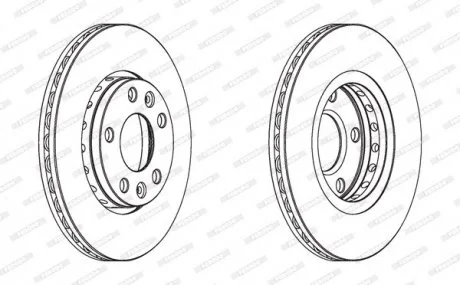 Гальмівний диск FERODO DDF1728C