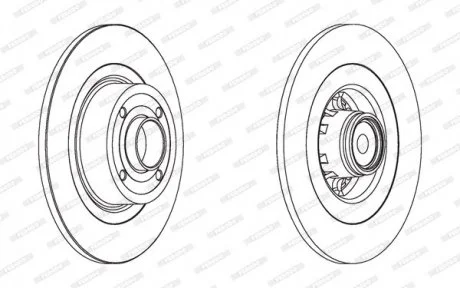 Гальмівний диск FERODO DDF1570-1