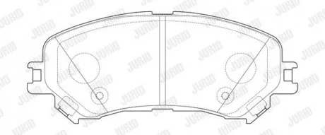 Гальмівні колодки пер. Gr. Scenic IV/Megane IV 15- (SUMITOMO) Jurid 573673J