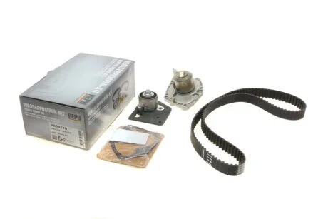 Комплект ременя ГРМ з помпою води HEPU PK09570