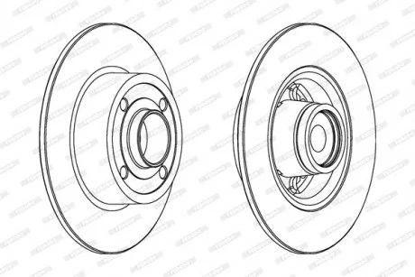 Гальмівний диск з підшипником FERODO DDF1571-1