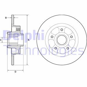 Тормозной диск Delphi BG9132RSC (фото 1)