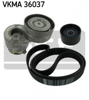 Ремонтний комплект для заміни паса газорозподільчого механізму SKF VKMA 36037 (фото 1)