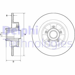 Тормозной диск Delphi BG9133RSC (фото 1)