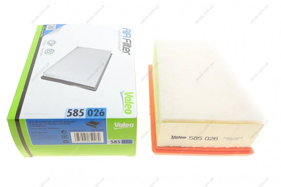 Фільтр повітряний VALEO Valeo 585026 (фото 1)