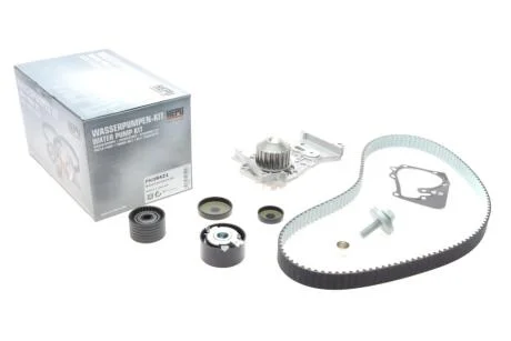 Комплект ременя ГРМ з помпою води HEPU PK08421