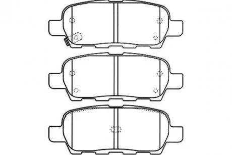 Комплект тормозных колодок, дисковый тормоз KAVO BP-6571 (фото 1)