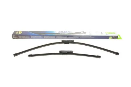 Щітки склоочисника (650/400mm) Citroen C3 II/Renault Laguna III 07- (безкаркасна) Valeo 574653