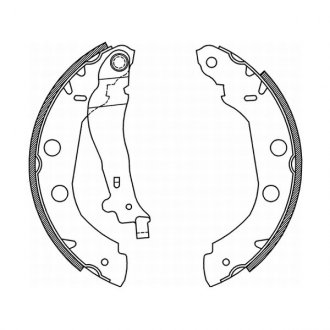 Комплект тормозных колодок ABE C01002ABE