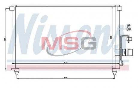 Конденсер CT/GMC EVANDA(02-)2.0 i 16V(+)[OE 96327357] NISSENS 94639