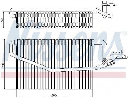 Испаритель MB C W 203(00-)C 160(+)[OE 203 830 01 58] NISSENS 92173