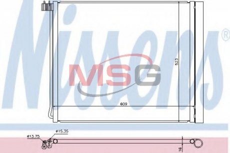 Конденсер BMW X5 E70(07-)X5 50d(+)[OE 64509239944] NISSENS 940339