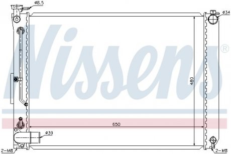 Радіатор LS RX 300[OE 16041-20310] NISSENS 646866