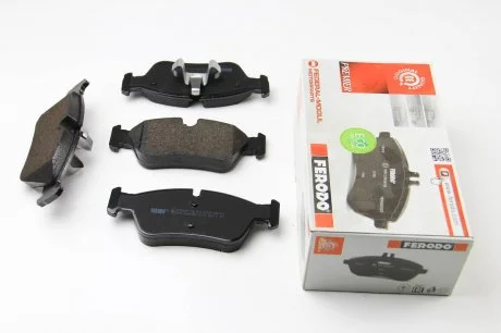 Комплект гальмівних колодок передн (із замком), BMW 1 (E87), 3 (E90) 1.6/2.0/2.0D 06.04-12.11 FERODO FDB1751