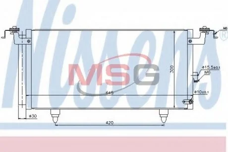Радиатор кондиционера NS NISSENS 940399