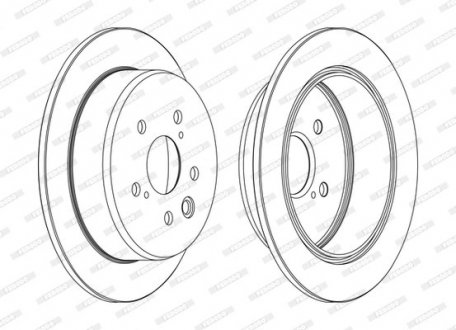 Тормозной диск FE FERODO DDF1815C