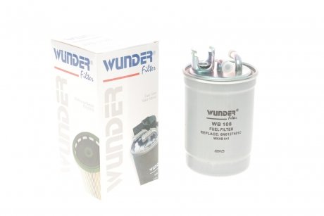 Фильтр топливный VW Caddy 1.9SDI/TDI-03 WUNDER FILTER WB 108 (фото 1)