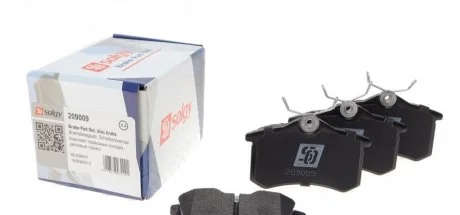 Колодки гальмівні (задні) VW Caddy III 04-/Peugeot 308 07-/Citroen C4 04- (87.1x52.8x17.2) SOLGY 209009