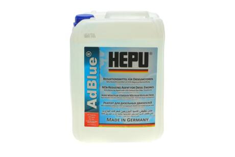 Жидкость для нейтрализации дымовых газов AdBlue (мочевина) (10L) HEPU AD-BLUE-010 (фото 1)