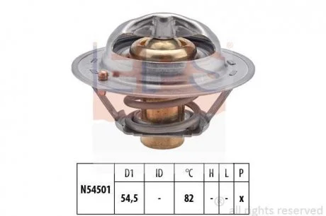 NISSAN Термостат (Made in Italy!) Juke,Qashqai,X-Trail,Renault Laguna III,Megane III,Duster 1.6 15- EPS 1.880.712S