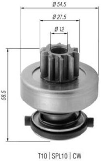 Бендикс (z=10) DB двиг.OM601-606 W124-210, Vito, Sprinter [940113020376] MAGNETI MARELLI AMB0376