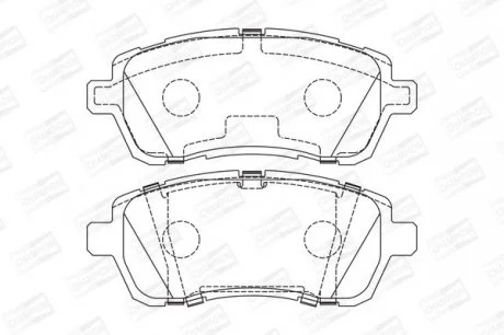 Колодки гальмівні дискові передні FORD Fiesta VI CHAMPION 573747CH