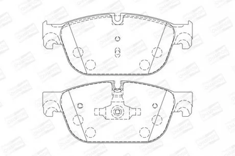 CITROEN Тормозные колодки передние DS5, DS4,C5(X7),C4(B7),Peugeot 407,508 04- CHAMPION 573338CH