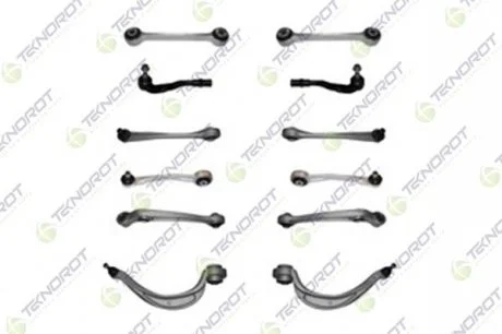 AUDI К-кт передней подвески (8 рычагов+2 тяги+ 2 наконечника) Audi A4/5 07- TEKNOROT A-600