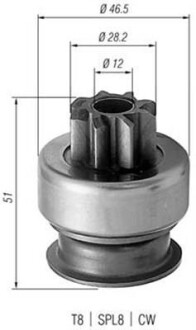 Бендикс HYUNDAI JEEP MITSUBISHI NISSAN/ DATSUNSUZUKI [940113020176] MAGNETI MARELLI AMB0176