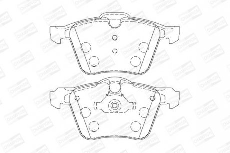 FORD Тормозные колодки передн.Galaxy,S-Max 08-,Volvo S60/80,V,XC 70 II 07- CHAMPION 573179CH