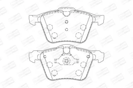 FORD Тормозные колодки передн.Galaxy,S-Max 08-,Volvo S60/80,V,XC 70 II 07- CHAMPION 573179CH
