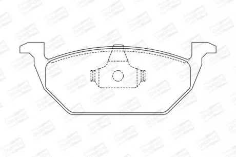 Колодки гальмівні дискові передні AUDI A3 SEAT Leon SKODA Fabia, Octavia VW Beetle, Bora, Golf (4) CHAMPION 571985CH