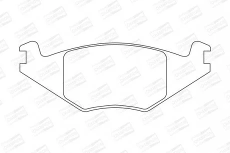 VW Тормозные колодки передн.Golf II, Polo -90Seat Ibiza, Cordoba (17,3mm) CHAMPION 571315CH
