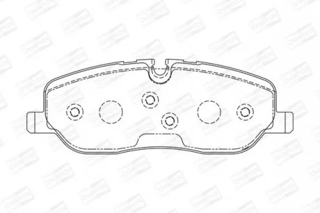 Колодки гальмівні дискові передні Land Rover Range Rover Sport I, Discovery III CHAMPION 572521CH
