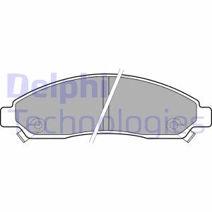 ISUZU Тормозные колодки передн.GREAT WALL Hover 06-, ISUZU D-Max 2,5D 07- Delphi LP2037