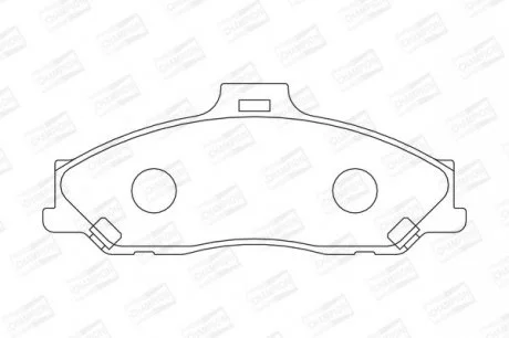 MAZDA Тормозные колодки передние B-serie,BT-50,Ford Ranger 1.8/3.0 96- CHAMPION 572537CH