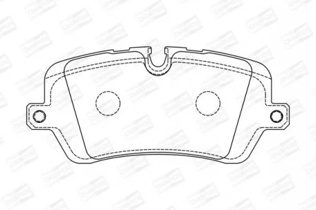 Колодки гальмівні дискові задні Land Rover Range Rover Sport II, Range Rover IV, Discovery V CHAMPION 573439CH