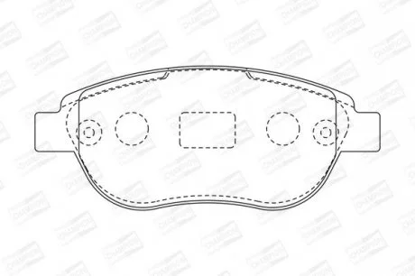 Колодки гальмівні дискові Citroen C4 I/ Peugeot 307 (03-09) CHAMPION 573031CH