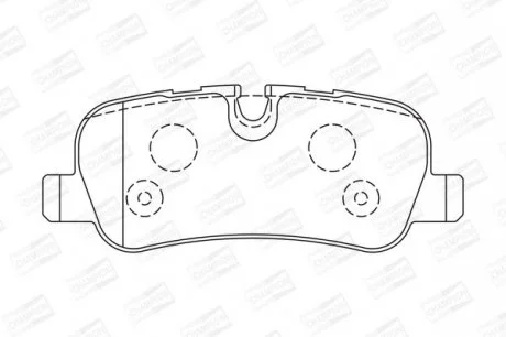 Колодки гальмівні дискові задні Land Rover Range Rover Sport I, Discovery (III,IV) CHAMPION 572522CH