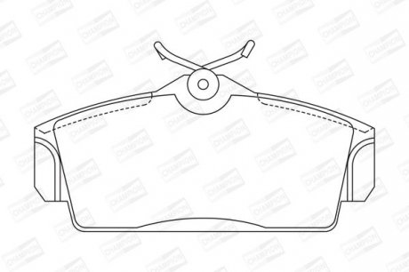 Колодки гальмівні дискові передні NISSAN Primera CHAMPION 572422CH