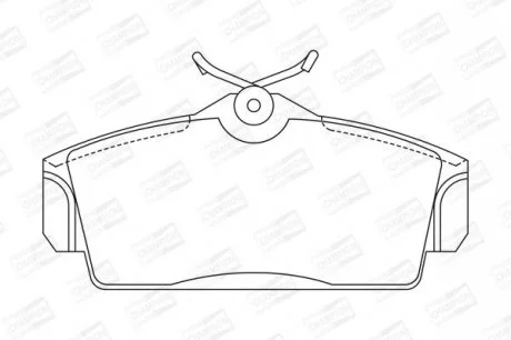 Колодки гальмівні дискові передні NISSAN Primera CHAMPION 572422CH