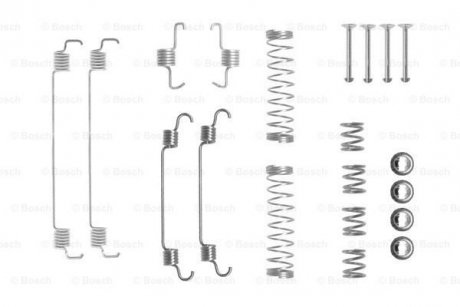 Комплект пружинок колодок ручника Citroen C2/C3/C4/Peugeot 208/301 02- BOSCH 1987475304